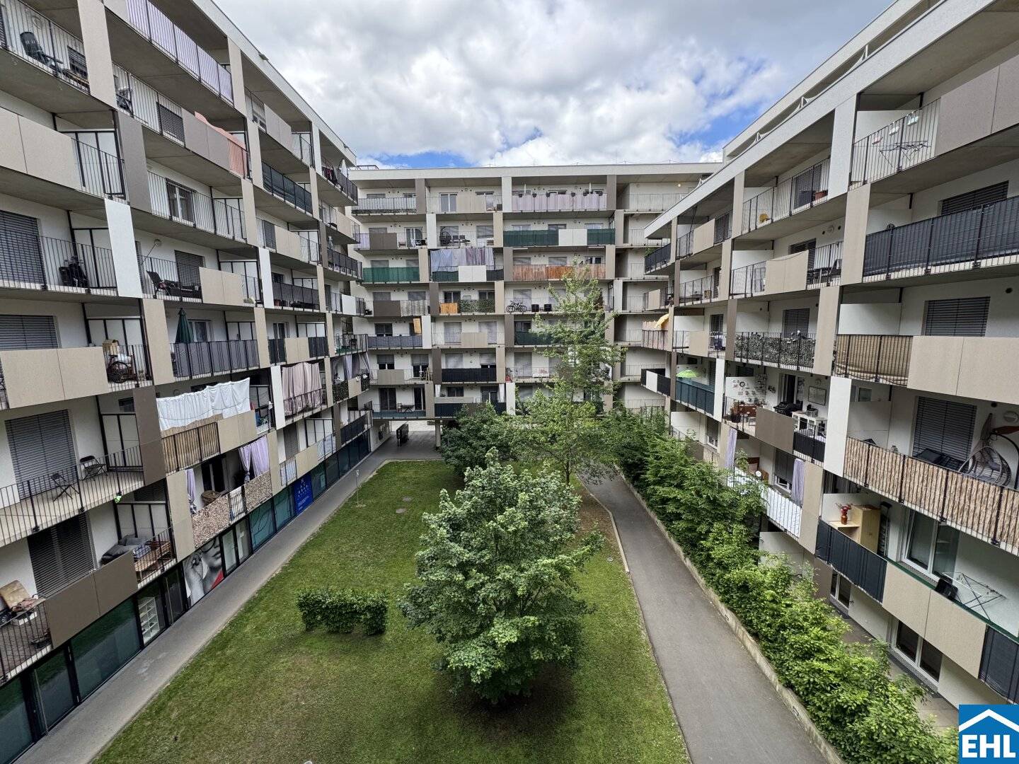 Neubau Wohnung im Brauquartier Terrasse Garten