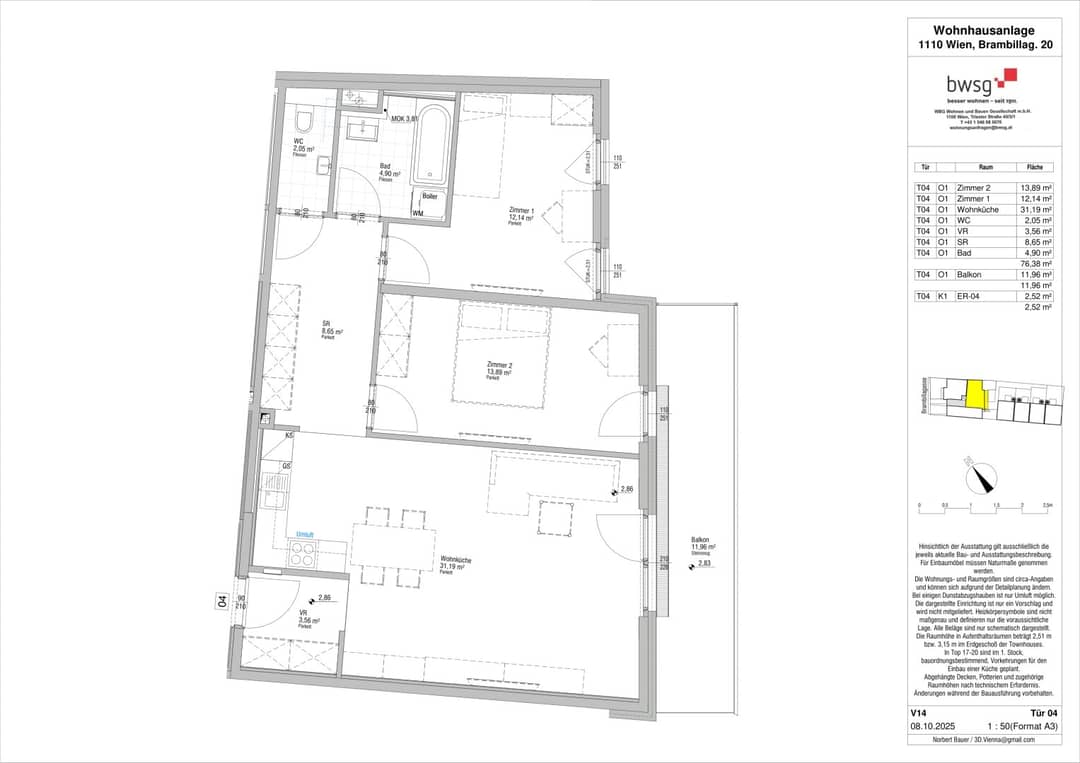 First occupancy apartment near U3 in green surroundings