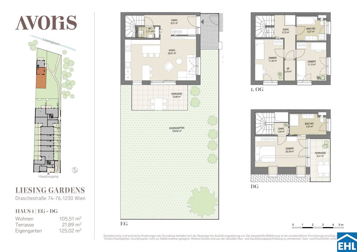 Exclusive semi-detached house flair as an investment: Your dream home in the greenery of LIESING GARDENS for rent