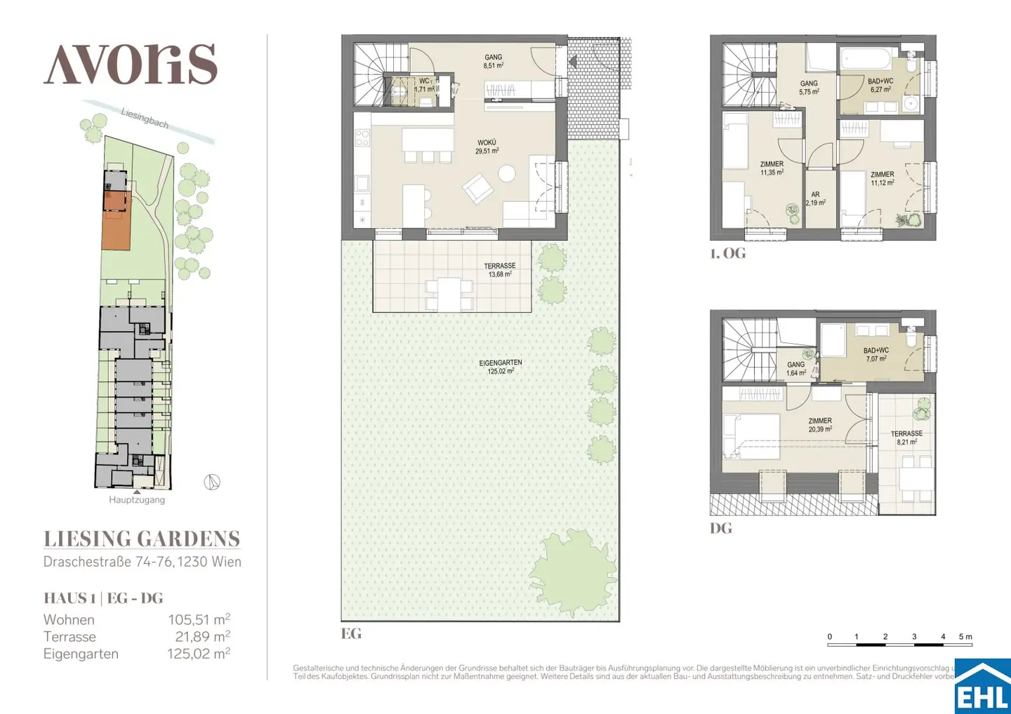 Exclusive semi-detached house flair as an investment: Your dream home in the greenery of LIESING GARDENS for rent