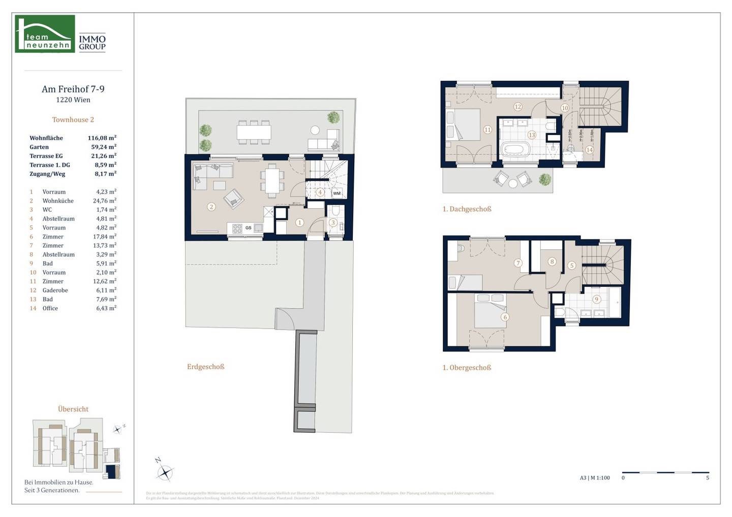 Hochwertiges Neubau-Townhouse. Soeben fertig gestellt. Top Ausstattung – U Bahn nur wenige Gehminuten entfernt.