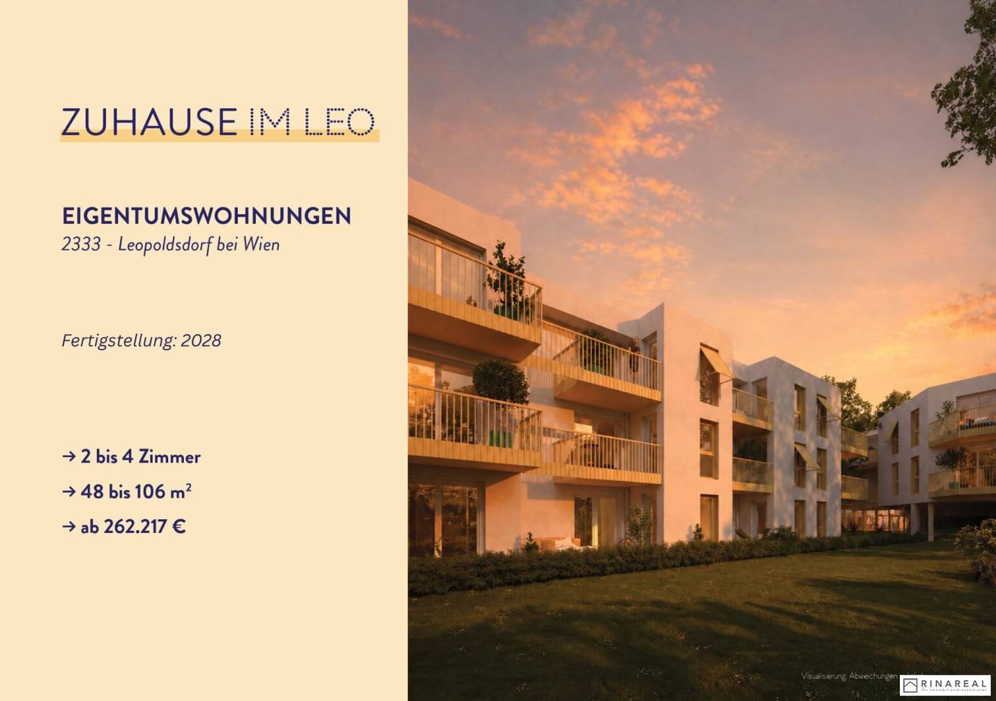 Wohnung mit Balkon und Tiefgarage im Neubau