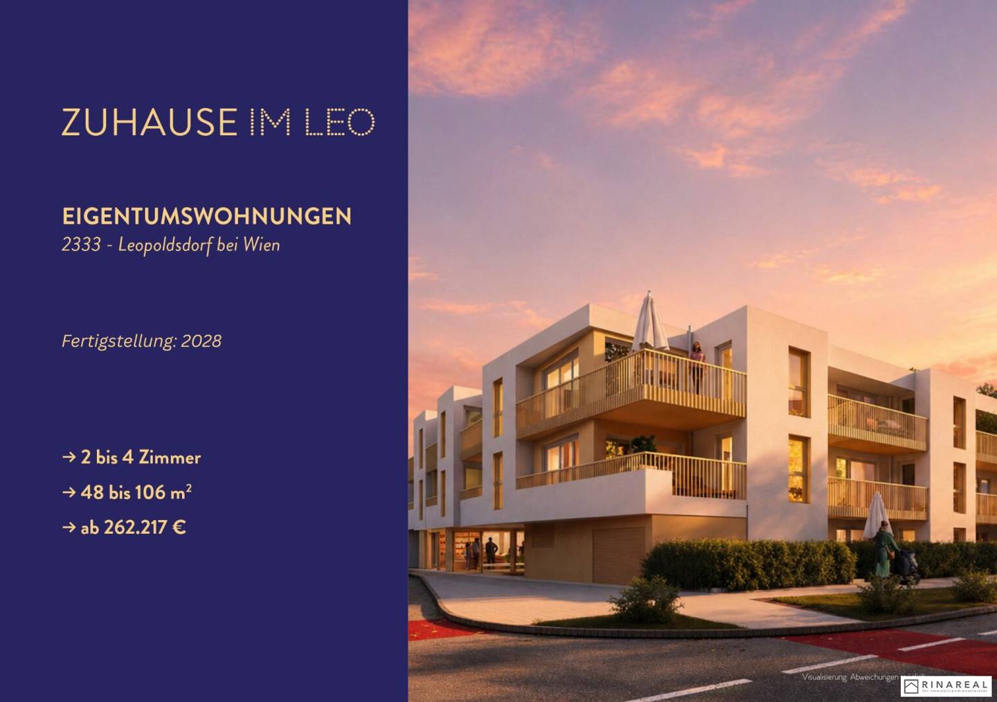 Wohnung im Neubauprojekt mit Balkon und Lift
