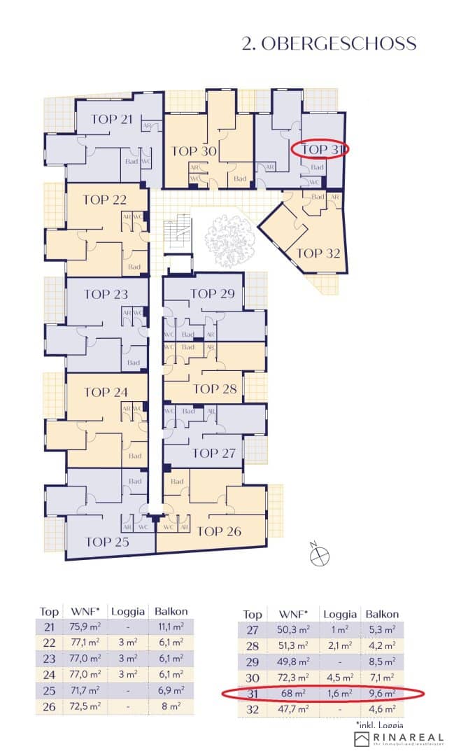 Neubau Wohnung Anlegerobjekt Balkon Loggia