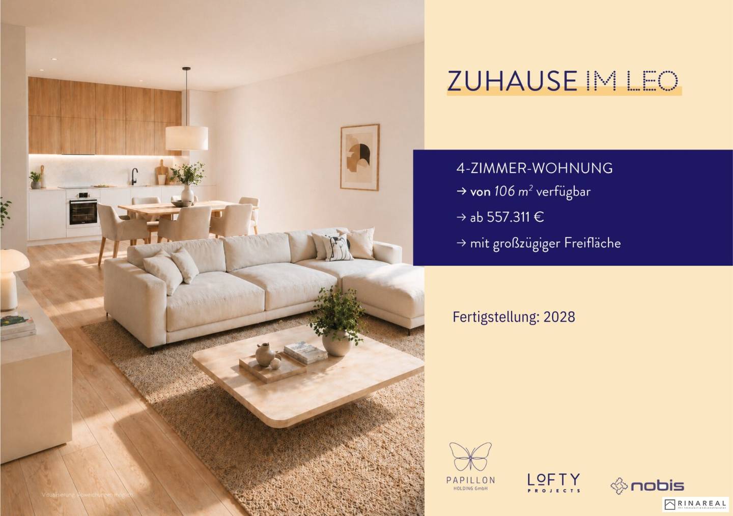 Wohnung mit Garten und Terrasse im Neubau
