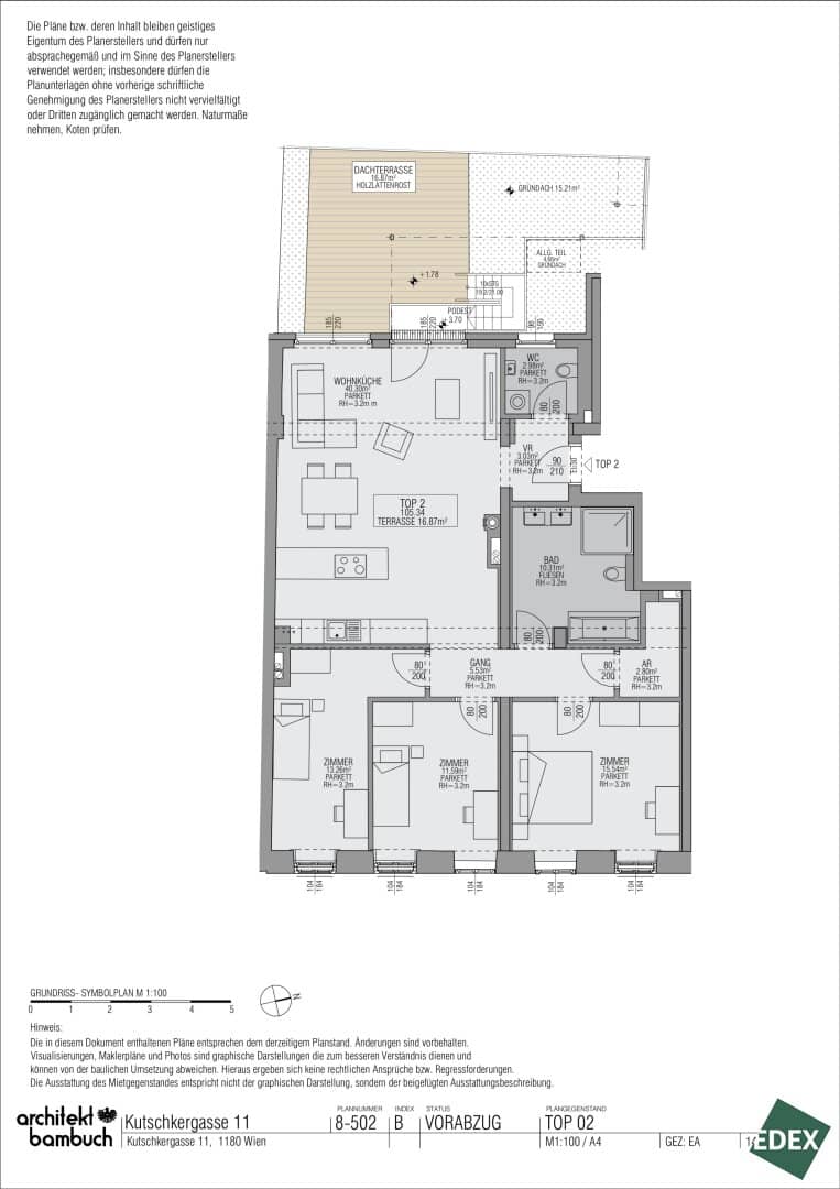 Am Kutschkermarkt | Wunderschöne 4-Zimmer-Altbauwohnung mit 17m² Terrasse