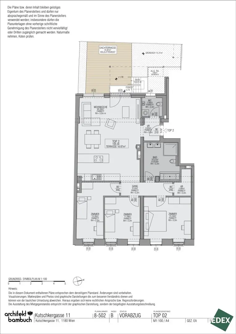 Am Kutschkermarkt | Wunderschöne 4-Zimmer-Altbauwohnung mit 17m² Terrasse