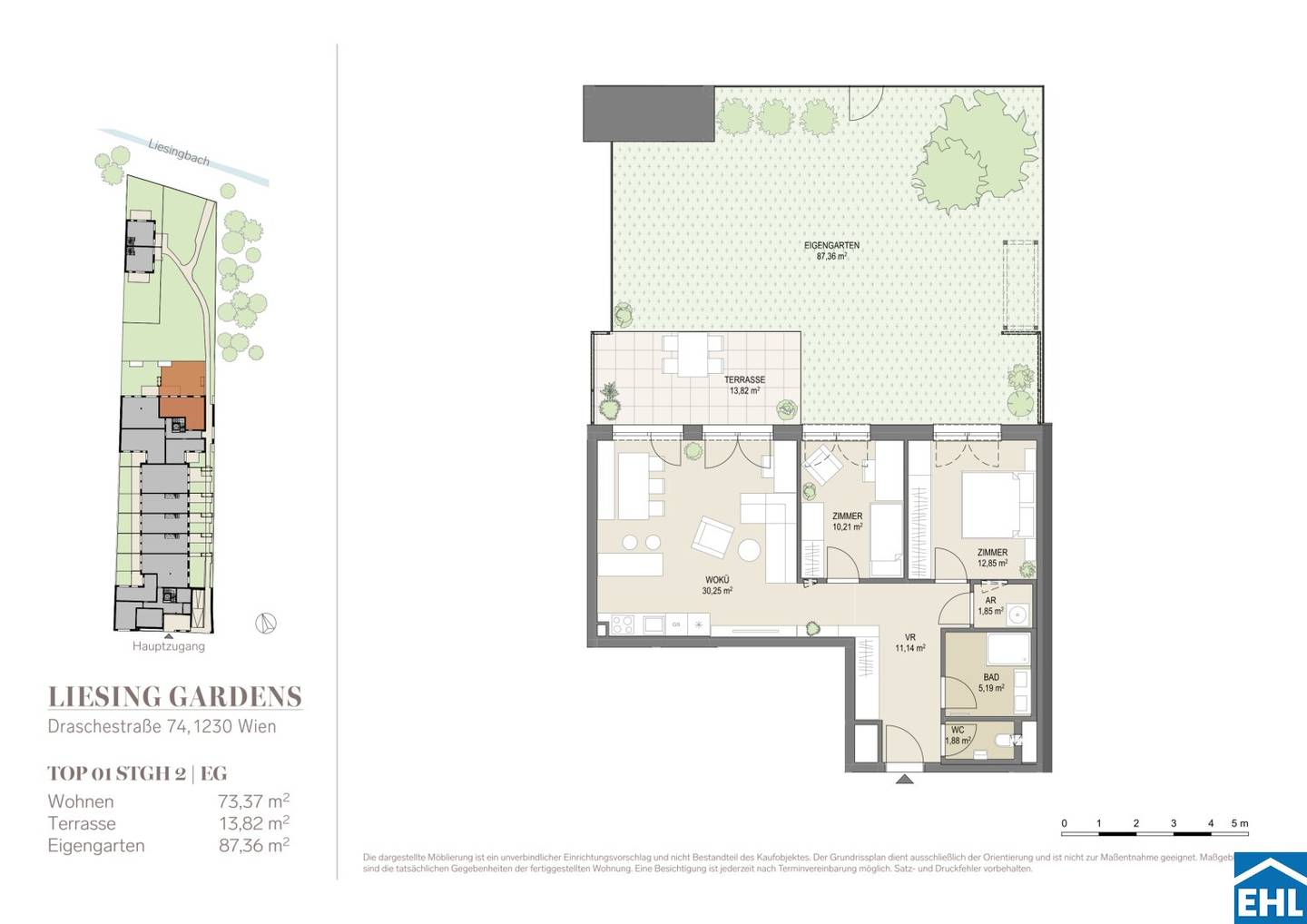 Neubau Erstbezug Wohnung mit Geothermie