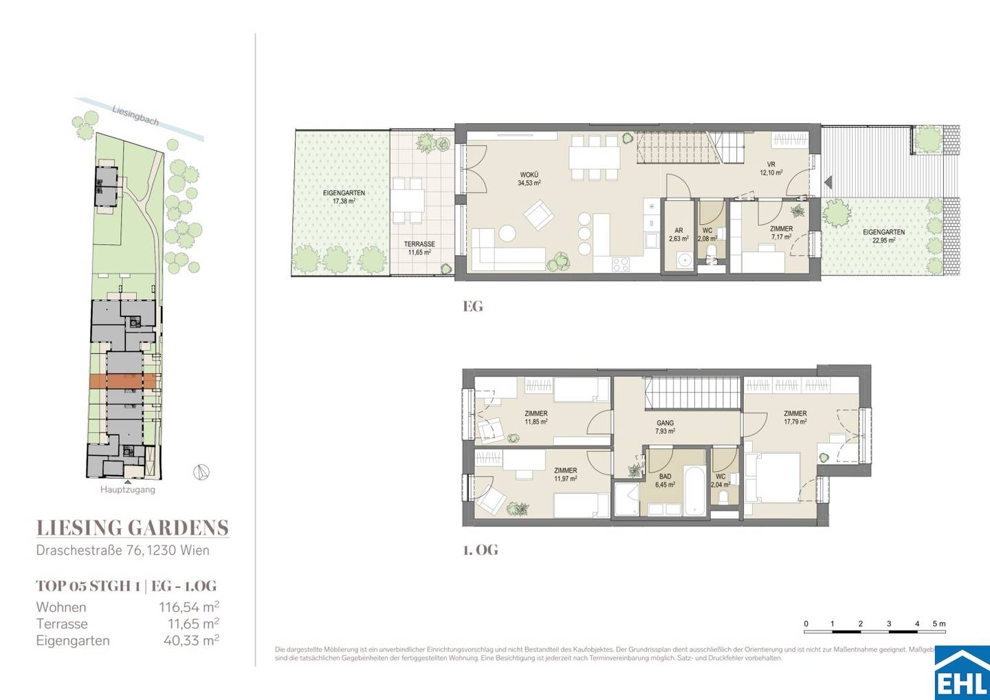 Vorsorgewohnung Erstbezug mit privatem Garten und Loggia