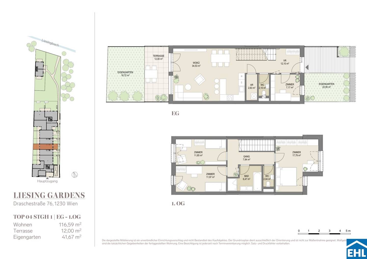 Apartment Liesing Gardens New Build with Garden