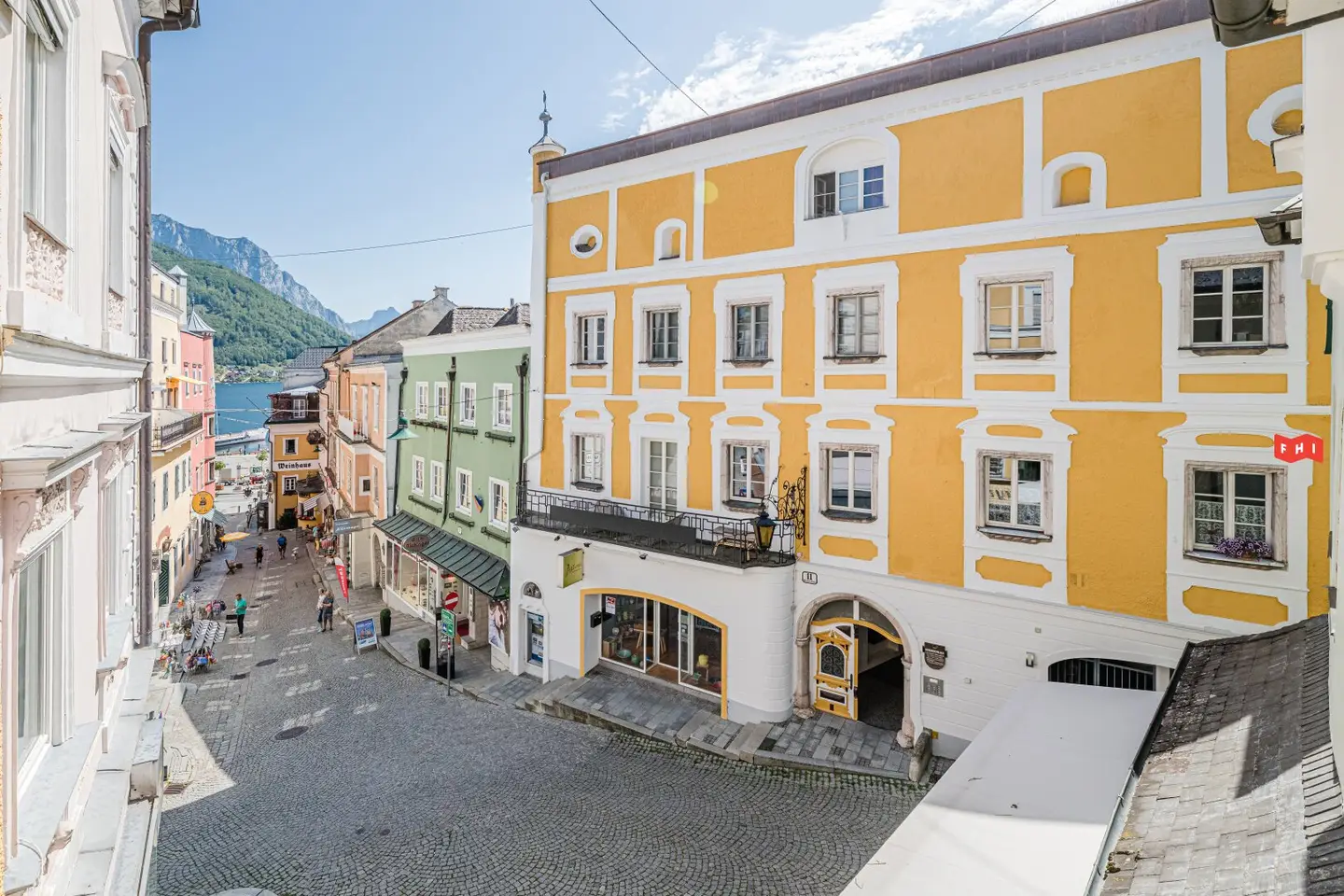 Schöne Wohnung im Zentrum von Gmunden – Balkon, 75,35 m², 3. Etage