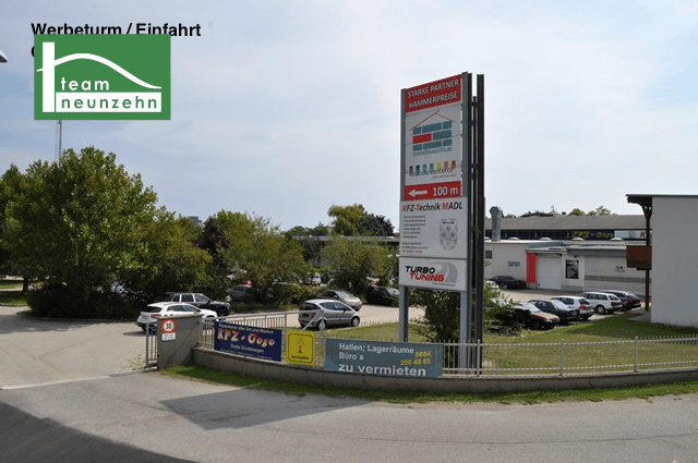 Conspicuous and widely visible advertising space on advertising tower directly at Burgenland Straße - Donnerskirchen industrial area
