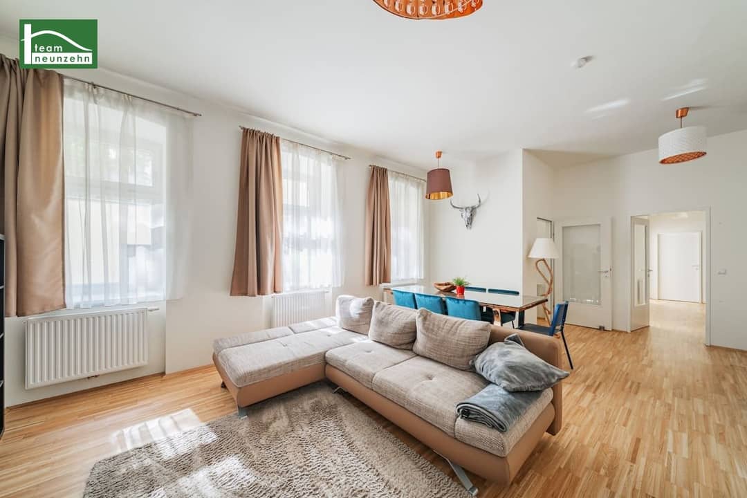 Miete 1-6 Monate: 3-Zimmer-Wohnung im 7. Bezirk