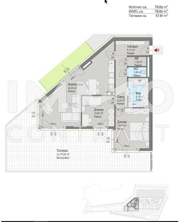 Apartment newly built terrace in Wienerwald