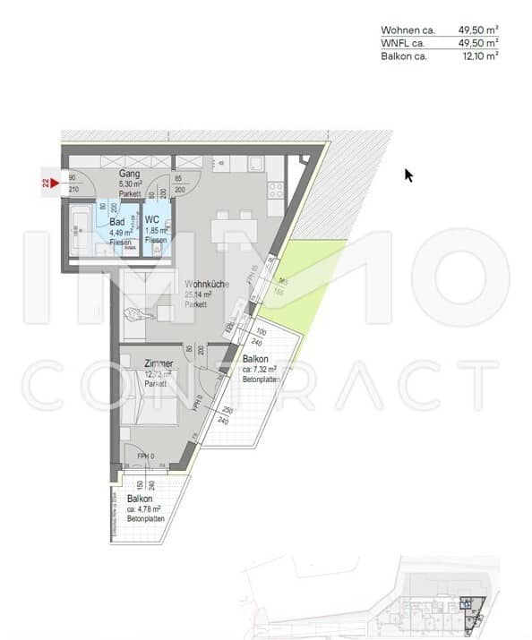 Provisionsfrei Neubauwohnung Wienerwaldblick