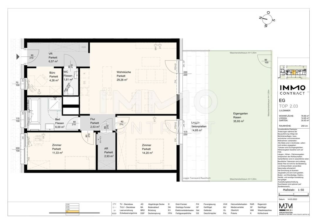 Innenstadt Erdgeschosswohnung Garten Tiefgarage