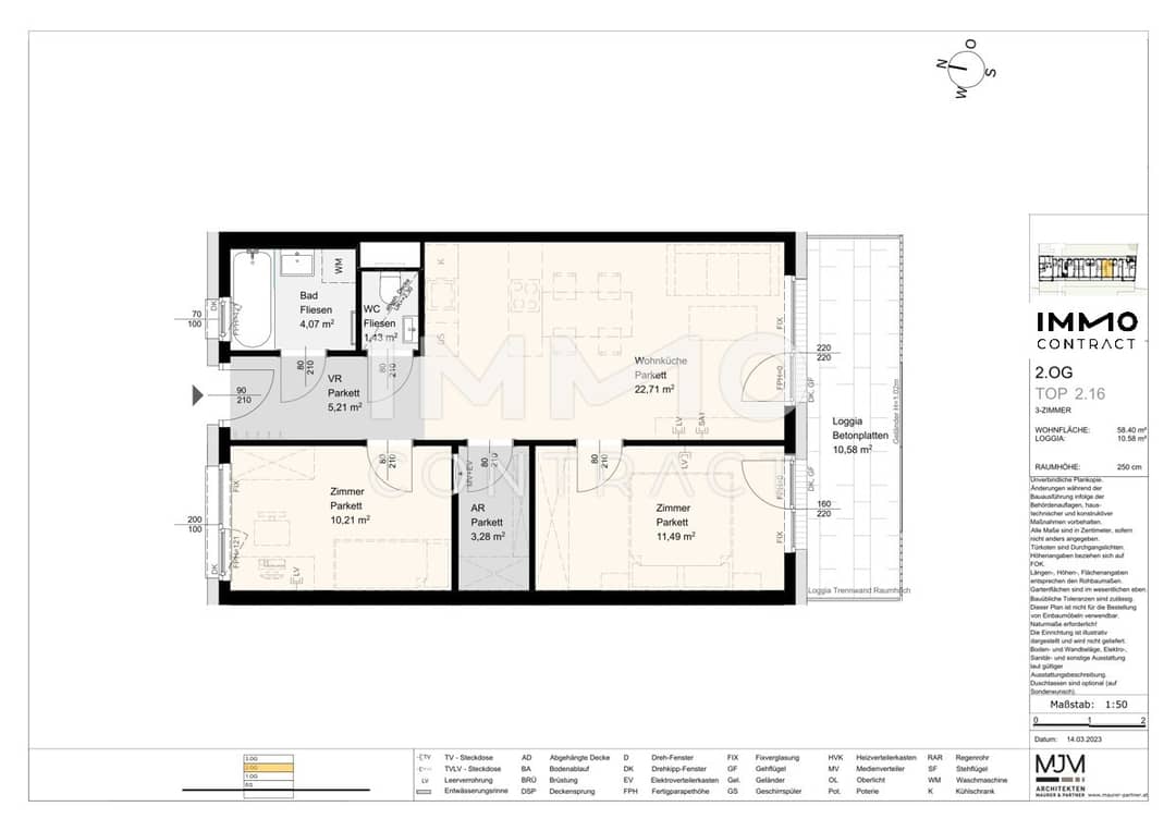 Wohnung im Zentrum mit Tiefgarage und Lift