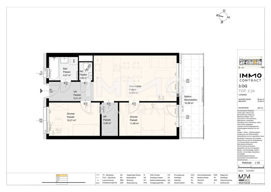 Dachgeschosswohnung mit Tiefgarage in Zentrallage