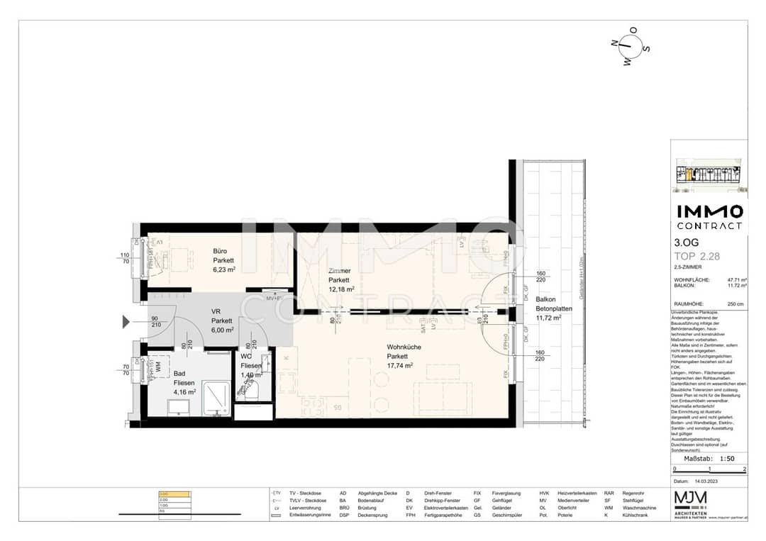 Dachgeschosswohnung Innenstadt mit Tiefgarage