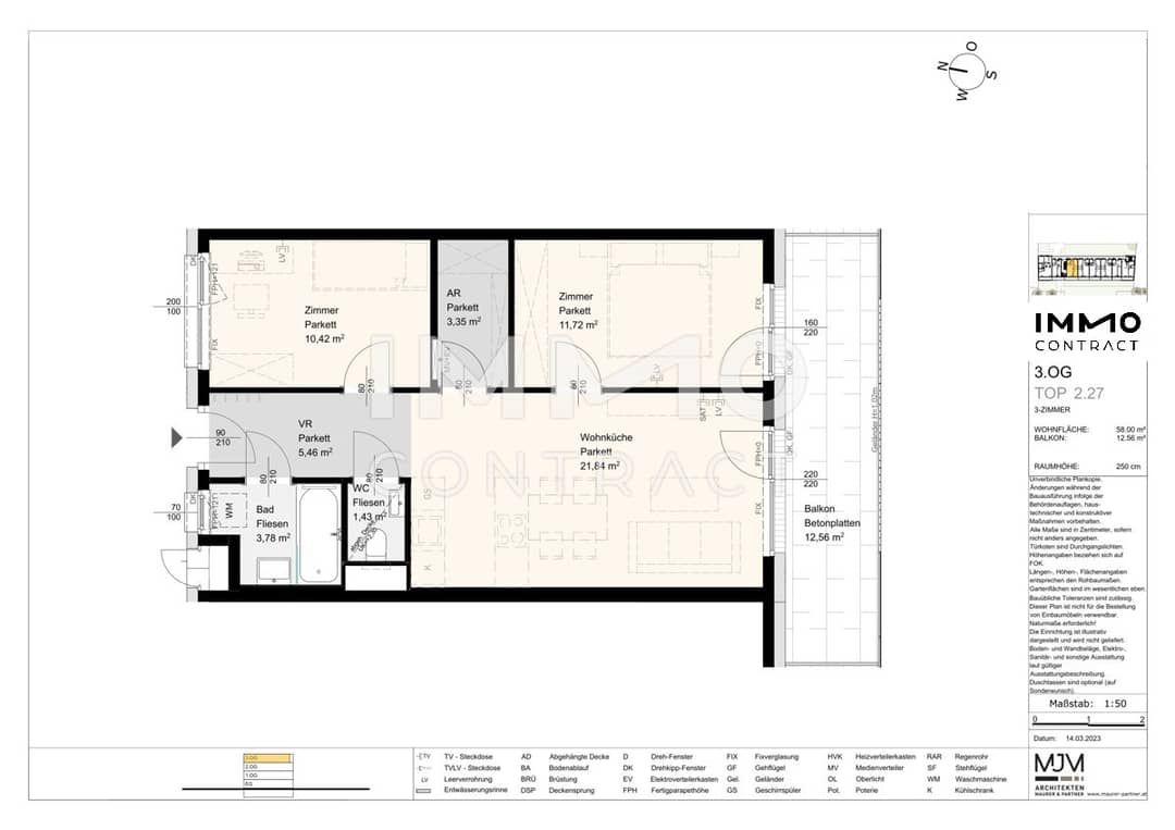 Dachgeschosswohnung Innenstadtnähe Tiefgarage