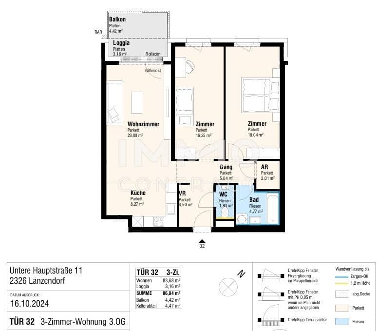 Dachgeschosswohnung Erstbezug Loggia