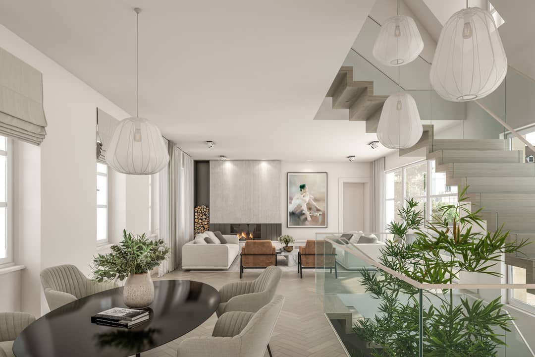 Attic apartment with terrace and view
