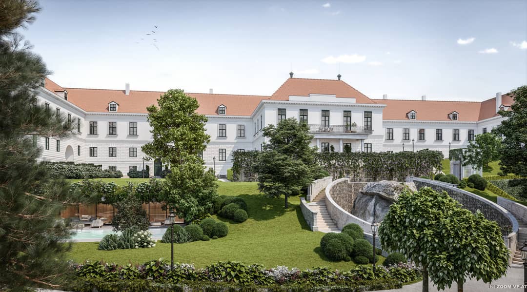 Apartment Schlosspark Freihof with private garden and spa