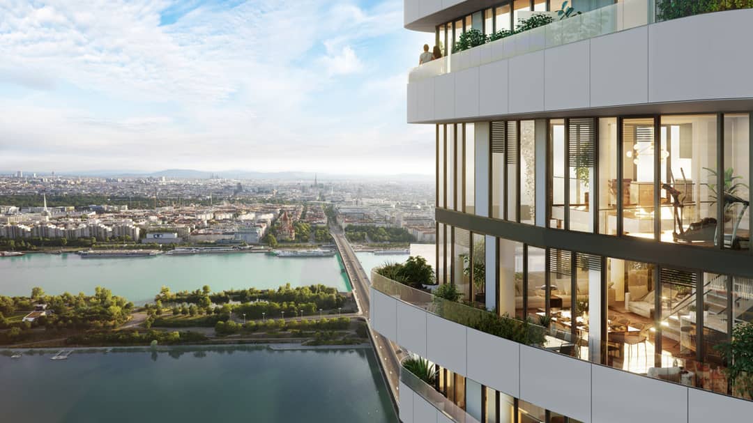 Wohnung nahe der Neuen Donau mit Sauna und Lift