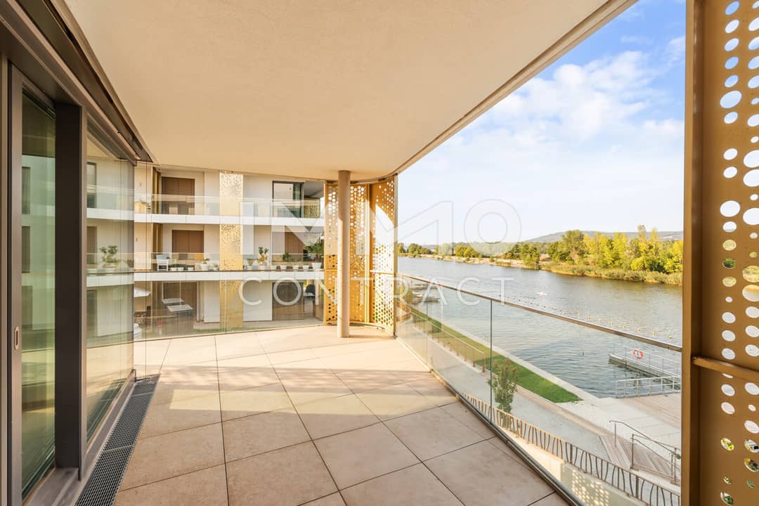 Wohnung an der Donau mit privatem Badesteg