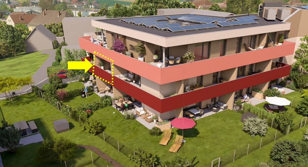 Wohnung mit Loggia Erstbezug provisionsfrei