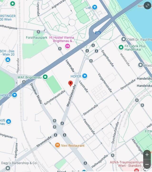Lagerfläche in der Marchfeldstraße 1200 Wien