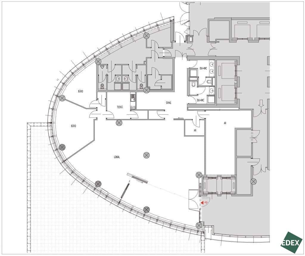 Einzelhandelsfläche in UNO City Wien, 257 m², sofort verfügbar