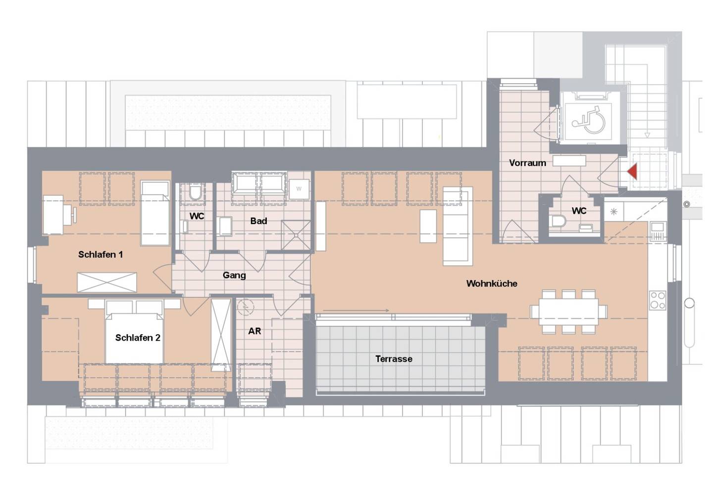 Wohnung Neubau ruhige Grünlage nahe Kurpark