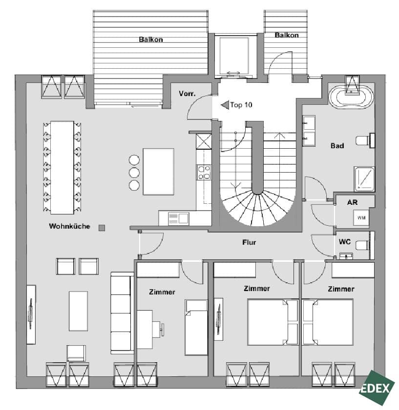 Marie | Attic comfort in the middle of the 18th generous. sunny. elegant.