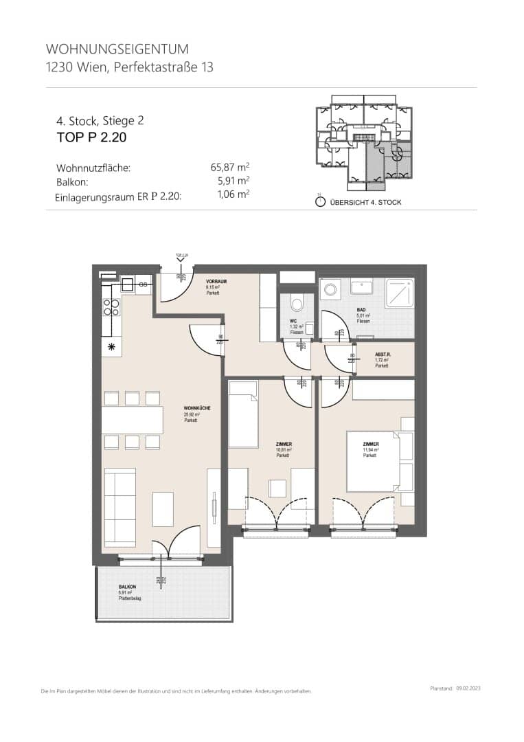 Stunning 3-room apartment in Vienna: first occupancy with balcony and garage