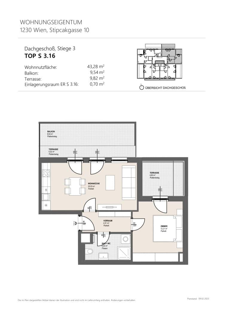 FANTASTISCHE DG-WOHNUNG MIT TERRASSE &amp; BALKON