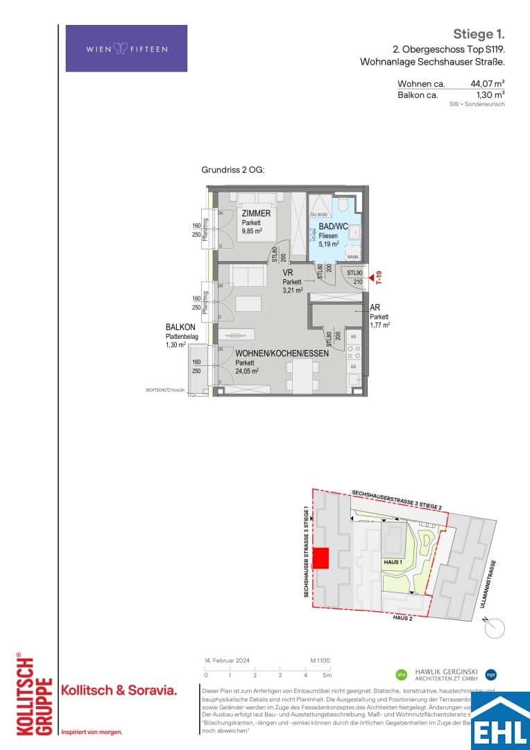 Vorsorgewohnung Erstbezug Neubau nahe U6