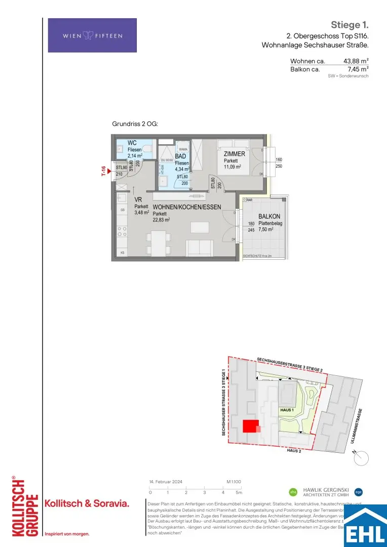 Apartment near U6 with renovated historic building