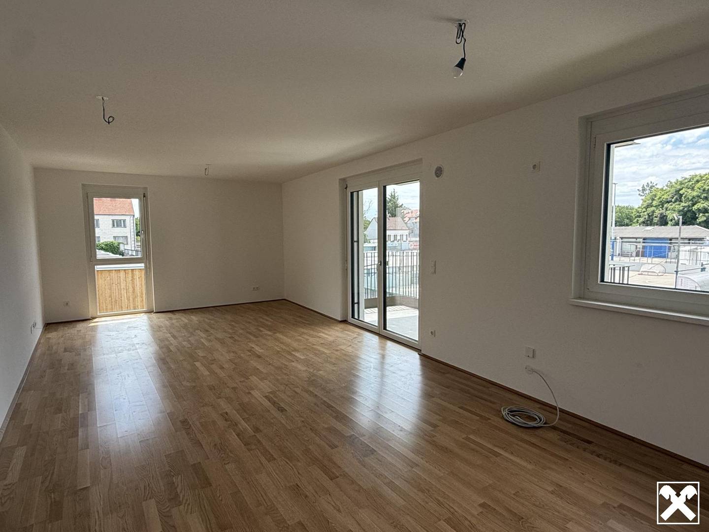 New apartment with balcony and underground parking
