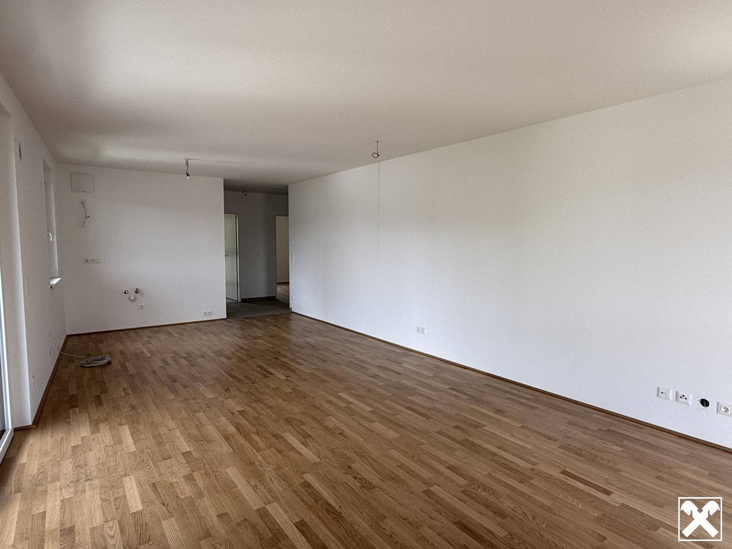 New apartment with balcony and underground parking