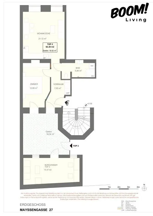 Exclusive top floor apartments with southwest terraces in 1170 Vienna | Air heat pump, air conditioning & high quality fittings