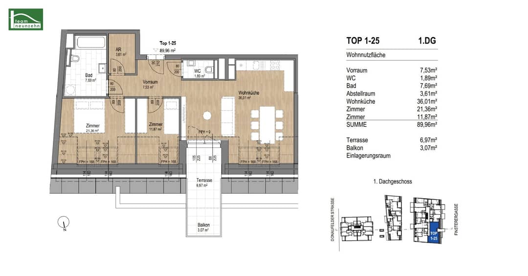Penthouse Apartment with Terrace on Private Land