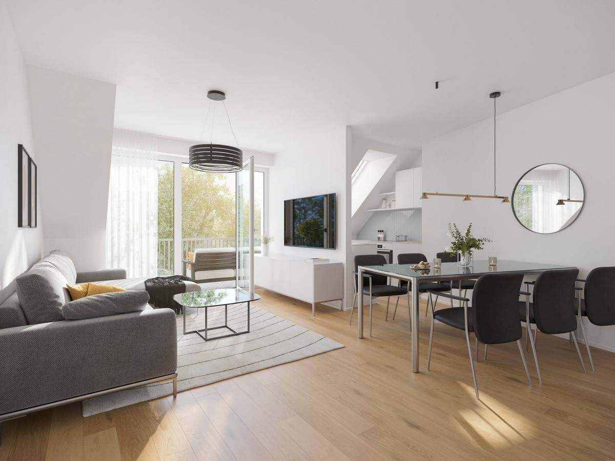 Dachgeschosswohnung Neubau mit Balkon und Aufzug