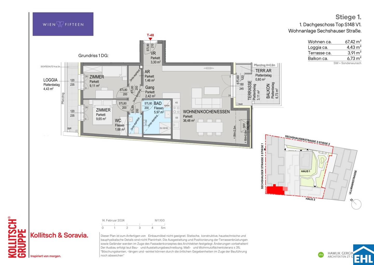 Neubau Erstbezug Wohnung nahe U6