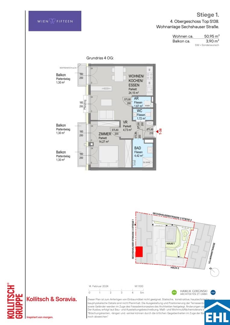 Moderne Neubauwohnung Erstbezug nahe U6