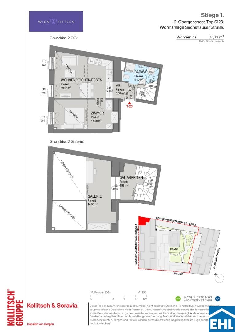 First occupancy new build apartment with underfloor heating