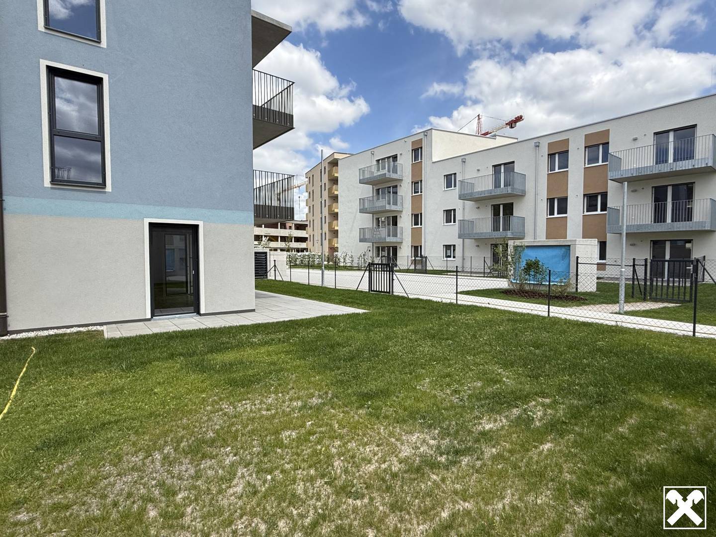 Ground floor apartment with a generous private garden and terrace including underground parking
