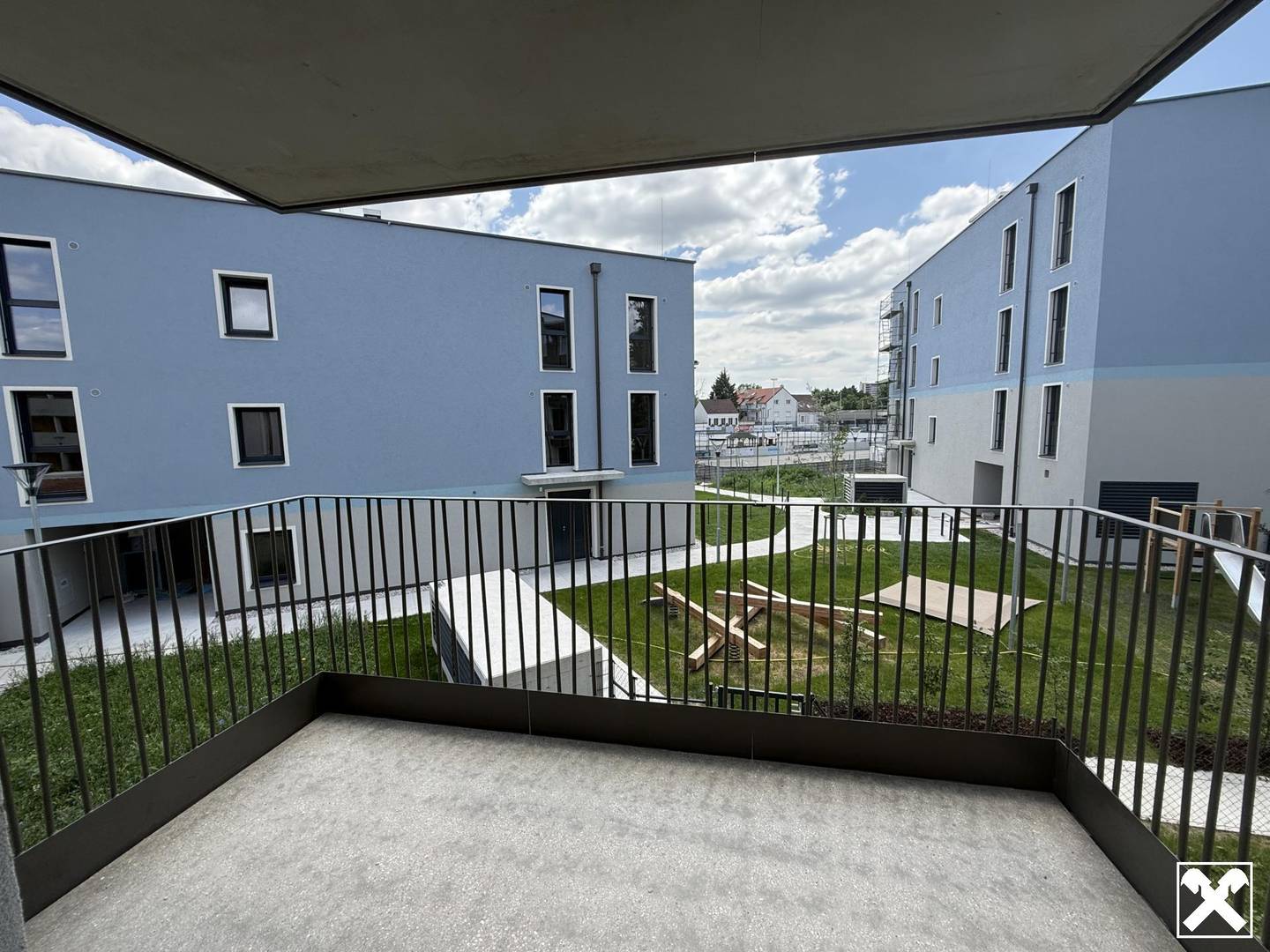 Two room home with balcony and underground parking