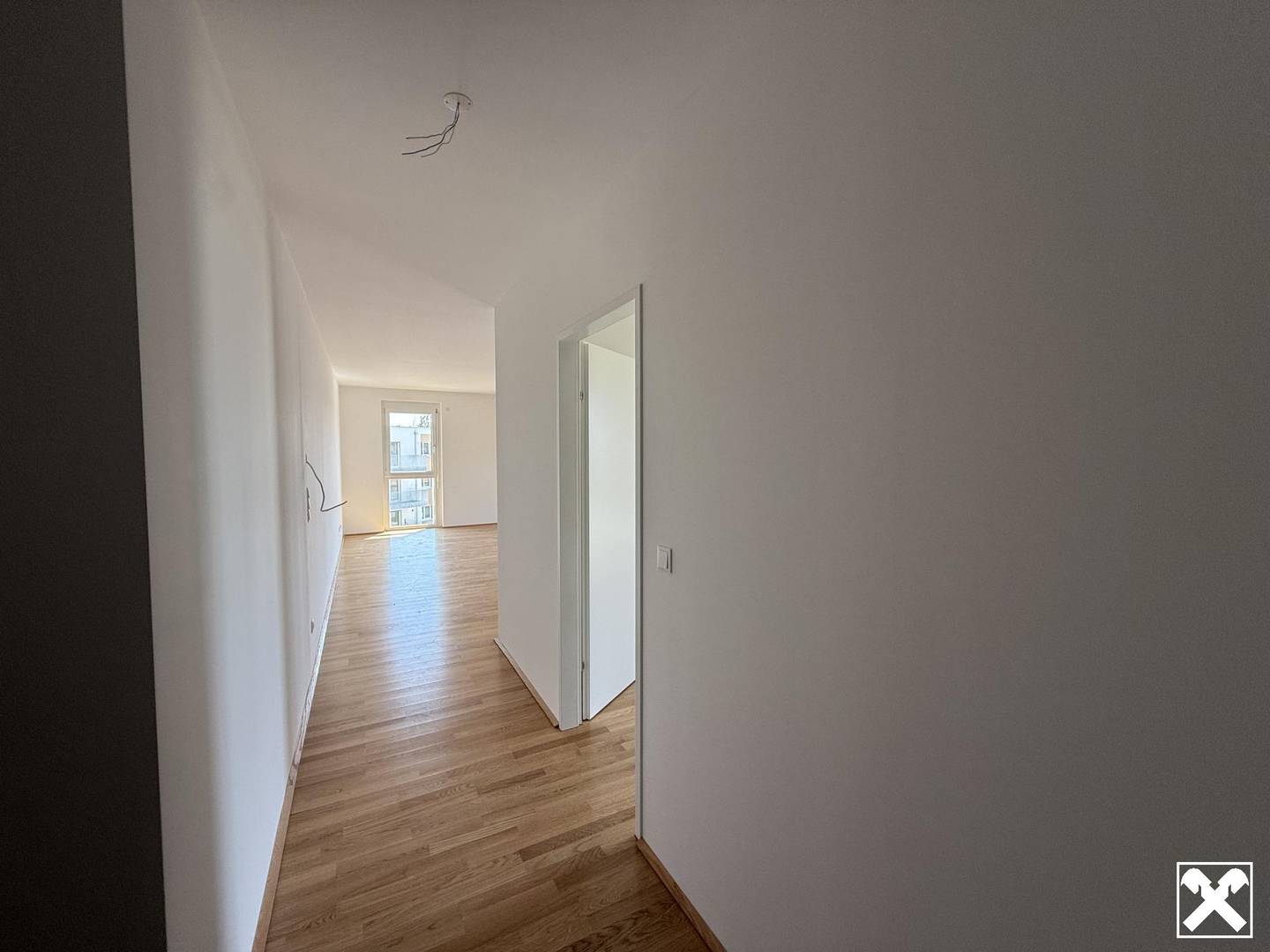 Two room apartment with balcony and underground parking