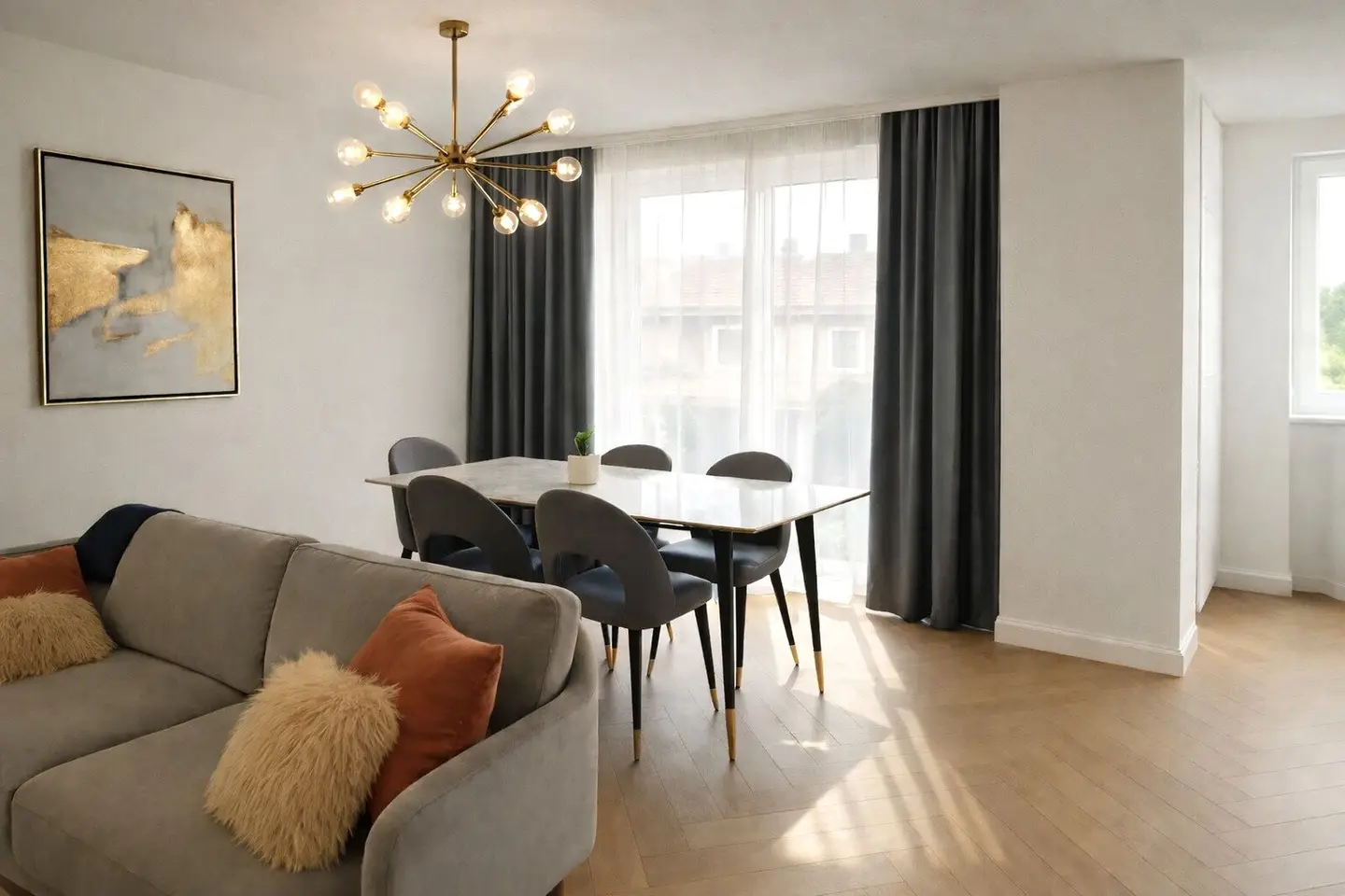 Wohnung mit Stadtblick und Balkon